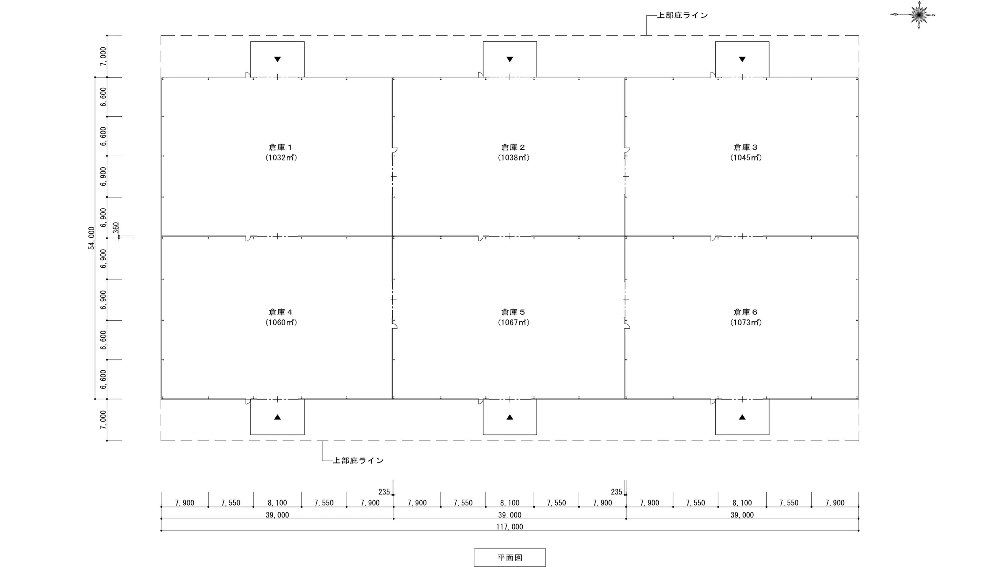 羽生 1,900坪の大型新倉庫（平屋・24時間稼働） 図面